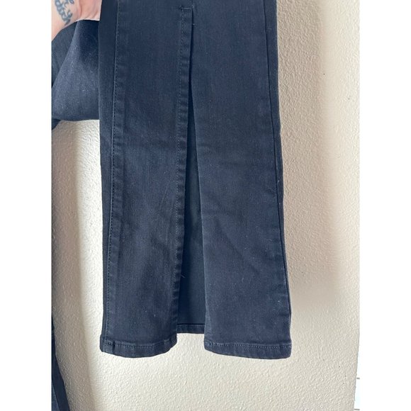 Free People WeThe Free black washed denim split hem boot cut jean Size 27 - Picture 6 of 12